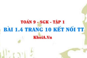 Bài 1.4 trang 10 Toán 9 Kết nối tri thức Tập 1